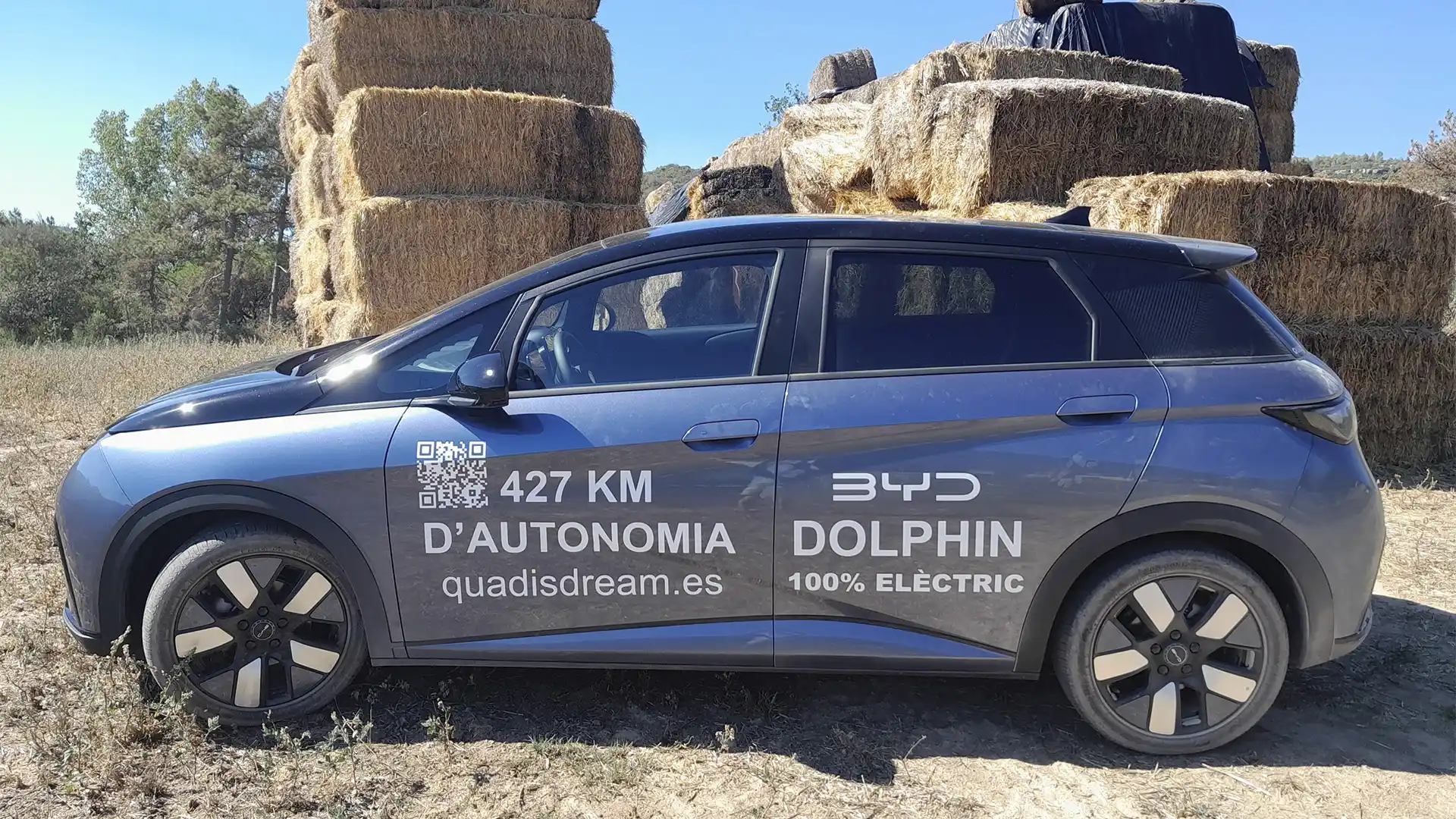 Vehículo eléctrico BYD Dolphin recargando en una estación de carga de Circutor.